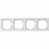 Gira E2 Afdekraam 4-v zuiver wit mat 021422 afbeelding 2