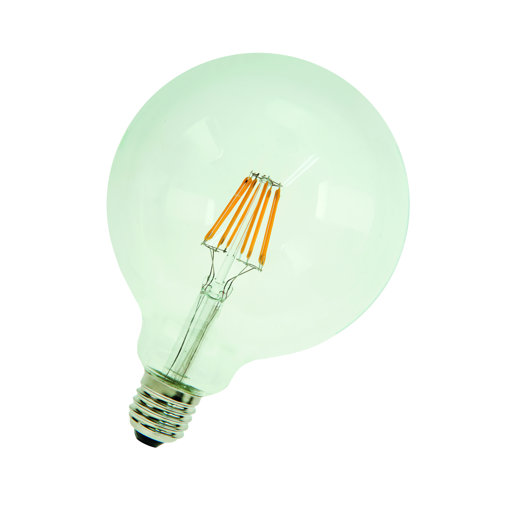 LED Filament G125 E27 240V 6W 2700K Clear afbeelding 2