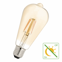 Led Filament St64 E27 240V 4W 2200K Gold Sensor afbeelding 2