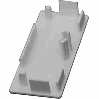 Eindstuk leidingkanaal 60x40mm wit afbeelding 2