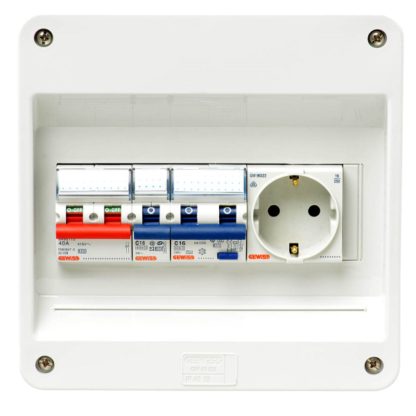 PV-verdeler 1f C16+H16C+WCD SIMPV-C1L1H1W