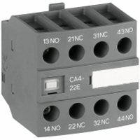 Hulpcontact frontmontage 4blok 2NO+2NC tbv magnee afbeelding 2