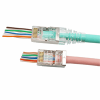 KLEMKO RJ45-EZ-C5E-A EZ-RJ connector CAT5E afgeschermd doorsteekstekker makkelijke montage per stuk