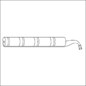 Accupack NiCd stick van 4 D-cellen 4,8V/4Ah