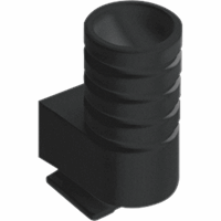 Invoerstuk buis 5/8 tbv opbouwbak zwart CD afbeelding 2