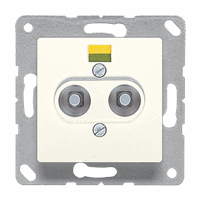 Potentiaal aardingscontactdoos slv inb 50x50 crème afbeelding 2