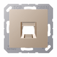 Cpl slv 1xModjack Tyco/AMP cat5e champagne A afbeelding 2