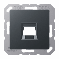 Cpl slv 1xModjack AMP/Rad. antraciet mat A