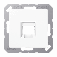 Jung AS500 RJ45 inbouwset met draagframe en inzetplaat wit A1569-1WEWW