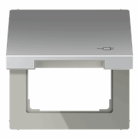 Klapdeksel slv 50X50mm 'stekker' aluminium LS afbeelding 2