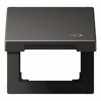 Klapdeksel slv 50X50mm 'stekker' antraciet LS afbeelding 2