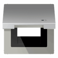 Klapdeksel slv 'charger' aluminium LS afbeelding 2