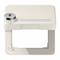 Klapdeksel slv slot tekstkd 9x39 50X50mm crème CD afbeelding 2