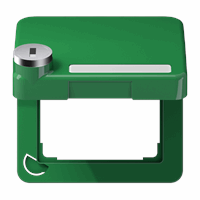 Klapdeksel slv slot tekstkd 9x39 50X50mm groen CD afbeelding 2