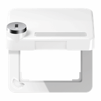 Klapdeksel slv slot tekstkd 9x39 50X50mm alpwit CD afbeelding 2