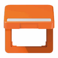 Klapdeksel slv tekstkd 9x58 50X50mm oranje CD afbeelding 2