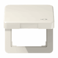 Klapdeksel slv 50X50mm 'stekker' crème CD afbeelding 2