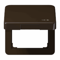 Klapdeksel slv 50X50mm 'stekker' bruin CD afbeelding 2