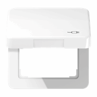 Klapdeksel slv 50X50mm 'stekker' alpinewit CD afbeelding 2