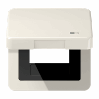 Klapdeksel slv USB laaddoos 'charger' crème CD afbeelding 2