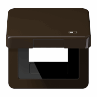 Klapdeksel slv USB laaddoos 'charger' bruin CD afbeelding 2