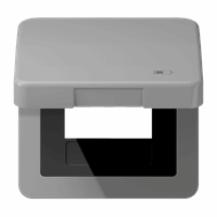 Klapdeksel slv USB laaddoos 'charger' grijs CD afbeelding 2