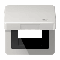 Klapdeksel slv USB laaddoos 'charger' l.grijs CD afbeelding 2