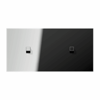 Cpl 2x1v hor slv inb tuimelsch kubus gl.chroom LS afbeelding 2