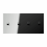 Cpl 2x2v hor slv inb tuimelsch kubus gl.chroom LS afbeelding 2