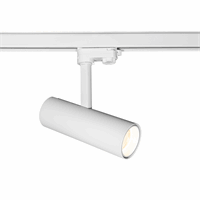 LED railspot 10W 3000K 24° 800 lumen wit armatuur voor 3 fase spanningsrail