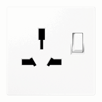 WCD 2P+A 1v inb kv afschak BS 1363/GB 2099 alpw LS afbeelding 2