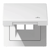 Klapdeksel slv 50X50mm 'LAN' alpinewit LS afbeelding 2