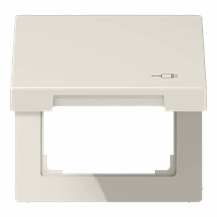 Klapdeksel slv 50X50mm 'stekker' crème LS afbeelding 2