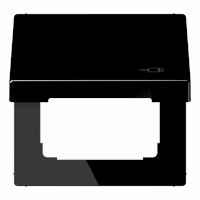 Klapdeksel slv 50X50mm 'stekker' zwart LS afbeelding 2