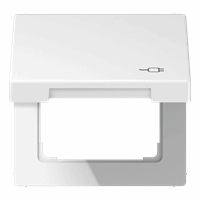 Klapdeksel slv 50X50mm 'stekker' alpinewit LS afbeelding 2