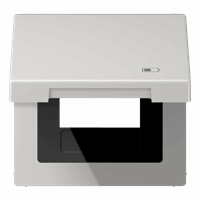 Klapdeksel slv 50X50mm 'charger' lichtgrijs LS afbeelding 2