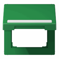 Klapdeksel slv 50X50mm tekstkd 9x58 groen LS afbeelding 2