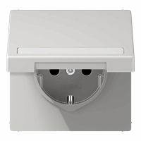 Klapdeksel slv 50X50mm tekstkd 9x58 lichtgrijs LS afbeelding 2