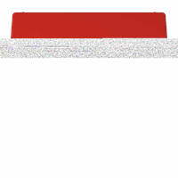 Klapdeksel slv 50X50mm tekstkd 9x58 rood LS afbeelding 2