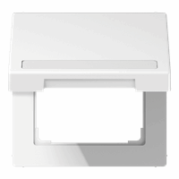 Klapdeksel slv 50X50mm tekstkd 9x58 alpinewit LS afbeelding 2