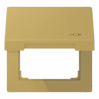 Klapdeksel 50X50mm 'stekker' messing klassiek LS afbeelding 2
