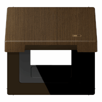 Klapdeksel 50X50mm 'charger' messing antiek LS afbeelding 2