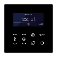Thermostaat Fan Coil, 4-pijps zwart LS afbeelding 2