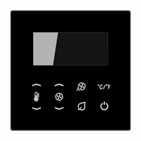 Display thermostaat Fan Coil zwart LS afbeelding 2
