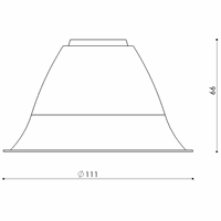 LUMIPARTS 5.14.0156 REFLECTOR 60GR VOOR ASTA LED F afbeelding 2