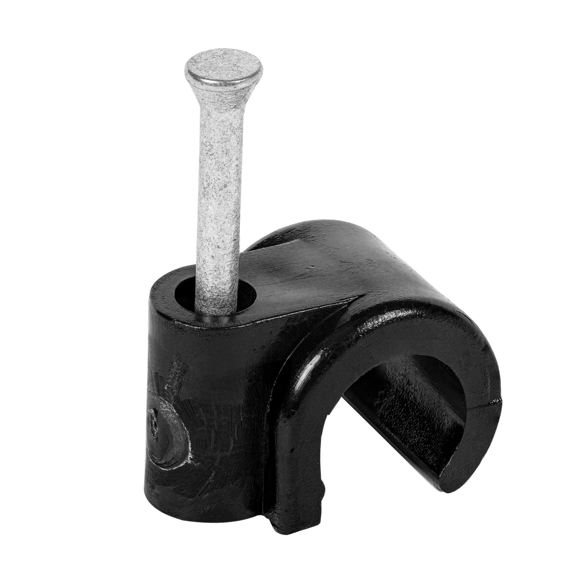 Spijkerclip 8-10mm staal 25mm zwart afbeelding 2
