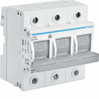 Hager Patroonlastscheider D01/02 3-P 63A L73M afbeelding 2