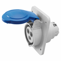 Cee WCD Flens 10° Ip44 2P+E 16A 230V 6H afbeelding 2