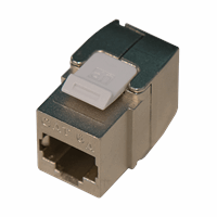Keystone Jack Cat 6A Sh.Toolless Cl Sho 10G afbeelding 2