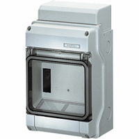 Installatiekast 6 mod. incl. deur IP65 PE afbeelding 2